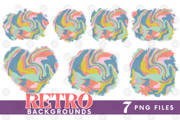 Download Retro Background Bundle Png Fluid Paper - Premium Resources