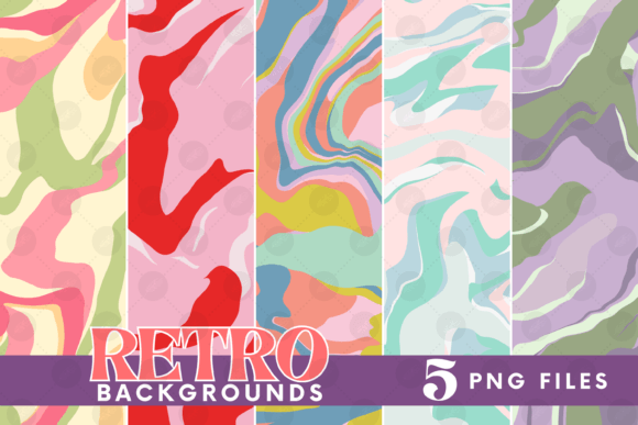 Download Retro Background Bundle Png Fluid Paper - Premium Resources