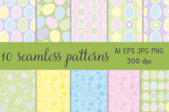 Download Easter Pastel Colors Seamless Pattern - Seamless pattern Collection