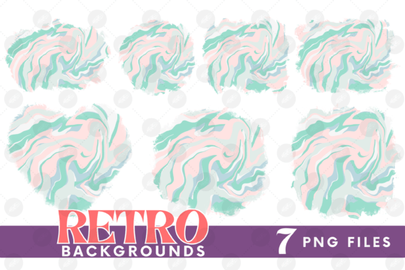 Download Retro Background Bundle Png Fluid Paper - Premium Resources