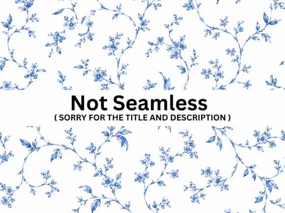 Download Blue Vintage Floral Seamless Pattern - Seamless pattern Collection